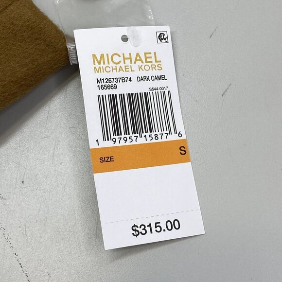 Michael Kors Women’s Single-Breasted Notch Lapel Coat – Dark Camel Brown – S - Picture 3 of 11